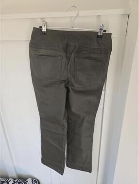 Belle by Kim Gravel Olive Green Stretch Twill Pull-On Pants Size 2P